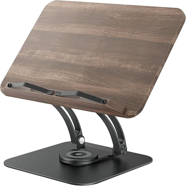 Imagen de Tounee Soporte de Libro Giratorio 360° para Lectores - Negro en OfertitasTOP