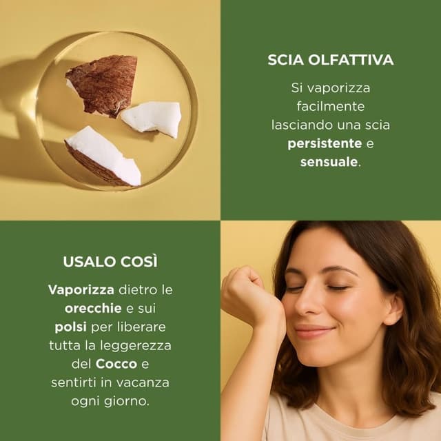Detalle de Bottega Verde Eau de toilette Cocco 30 ml – profumo donna con vaniglia e note fiorite
