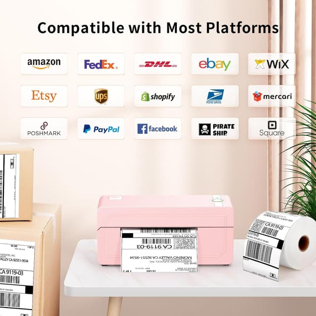 Detalle de JADENS 4x6 Bluetooth thermal label printer