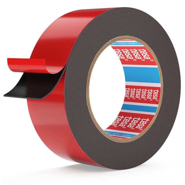 Detalle de Emitever 6411 Doppelseitiges Klebeband 24 mm x 5,5 m Schwarz