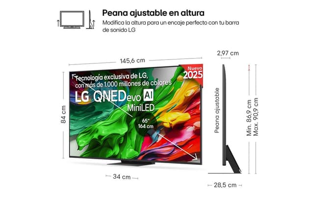 Imagen de LG QNED86 65" QNED evo MiniLED 4K 2025 + barra 📺 en OfertitasTOP