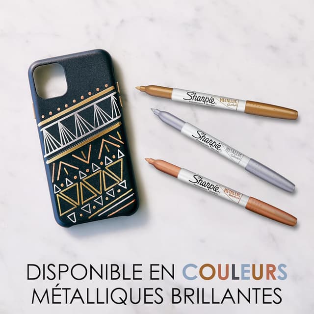 Thumbnail 1 de Stylo marqueur métallique Sharpie or 12