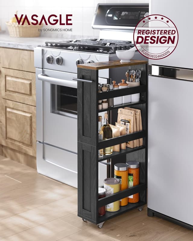 Detalle de VASAGLE LRC050K02 Carrello stretto 15 cm