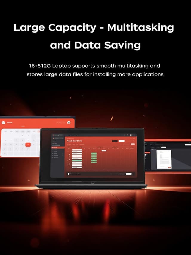 Detalle 2 de Tivique 2026 15.6-inch FHD Gaming Laptop with Ryzen 7 7730U, 16GB RAM & 512GB SSD