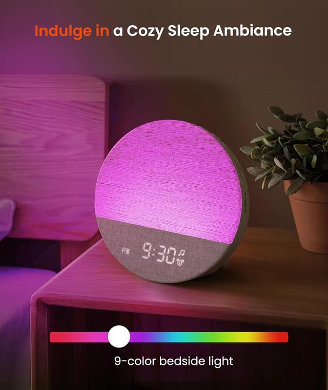 Thumbnail 5 de Dreamegg Sunrise 1 wake‑up light with 9 dimmable night lights ⏰