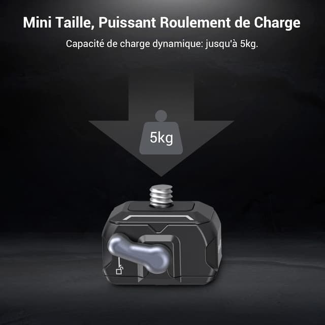 Detalle 2 de SMALLRIG 3730B plaque supérieure 5 kg