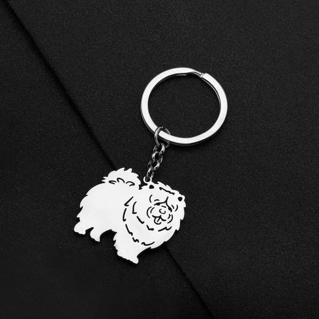 Detalle 2 de LONYOO Cute Stainless Steel Dog Keychain