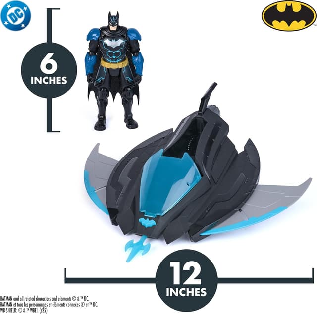 Detalle 2 de DC Comics Batman Ninja Strike Katana Blade Batwing with 6-inch Action Figure (Ages 3+)