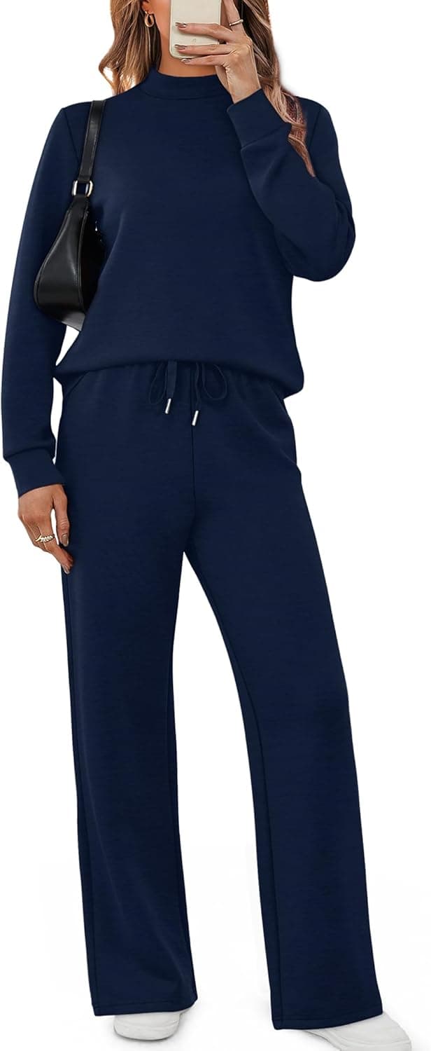 Detalle 2 de Sampeel Two Piece Set for Women Mock Neck Loungewear XS-2XL