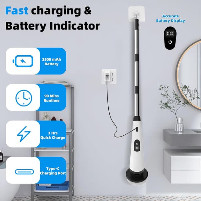 Thumbnail 4 de SINZUX Electric Spin Scrubber 8-head 🧽