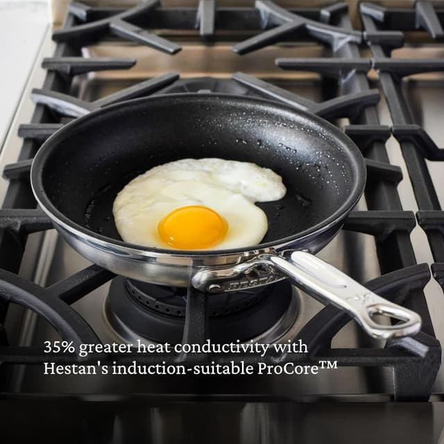Detalle de Hestan ProBond Forged TITUM 8.5-Inch Nonstick Frying Pan (Induction Compatible) – PFOA-Free