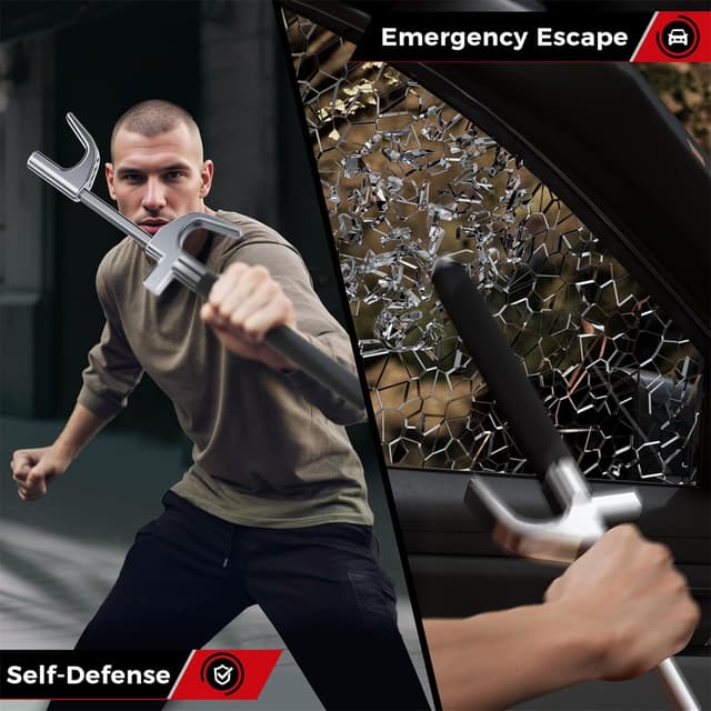 Thumbnail 4 de SURDOCA Multifunction Steering Wheel Lock 12.6in