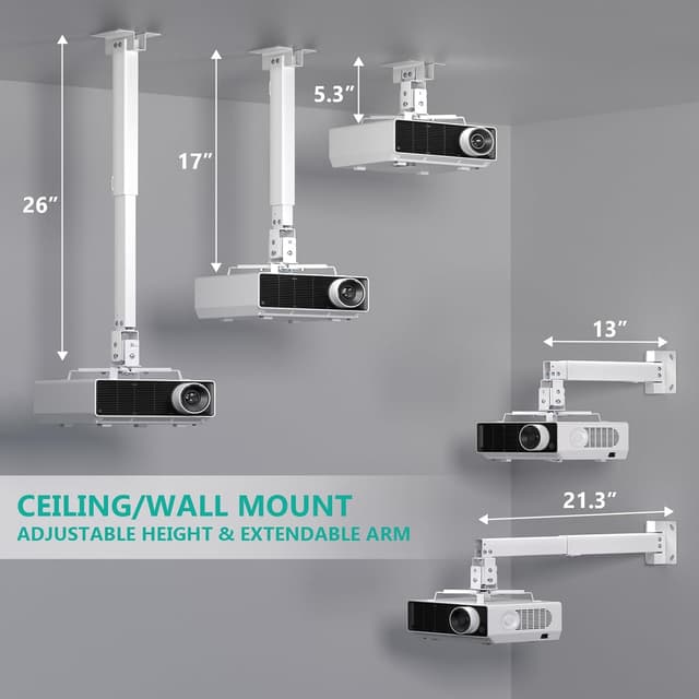 Detalle de WALI PM-003-W projector mount bracket