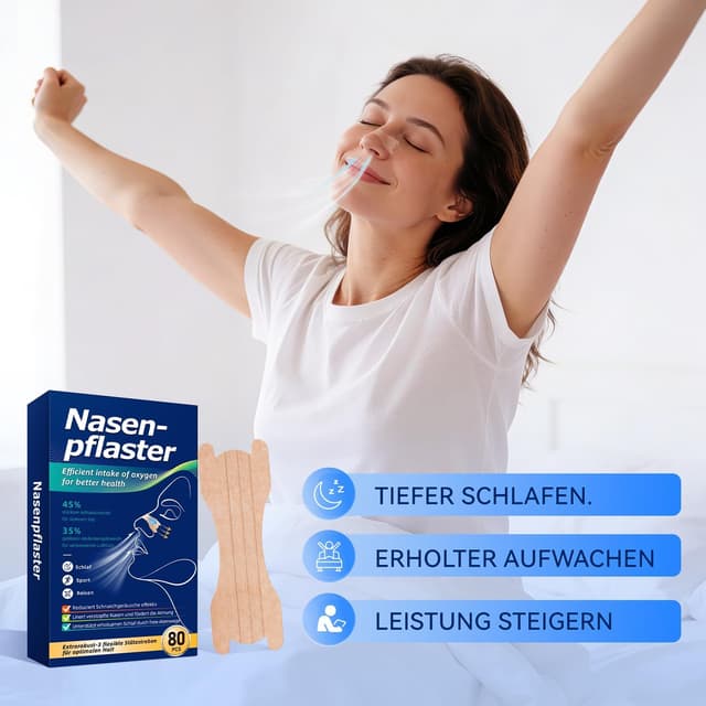 Thumbnail 6 de Nasenpflaster Schnarchstopper 80 Stück