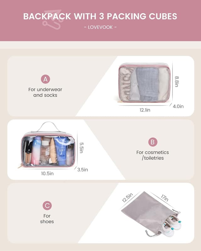 Thumbnail 4 de LOVEVOOK Handgepäck 40L Rucksack