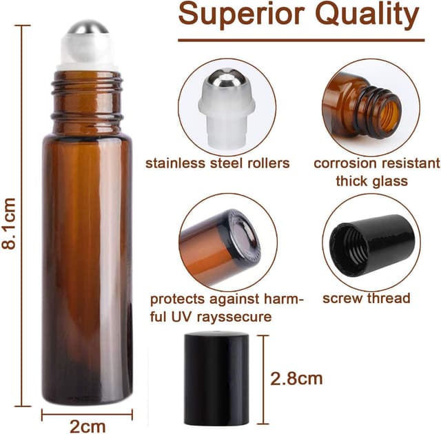 Detalle 2 de JamHooDirect 10ml Roller Bottle Set