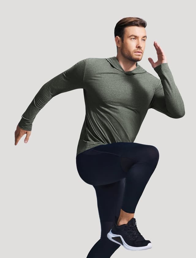 Detalle de PINSPARK Lightweight Pullover Hoodie for Men (Long Sleeve Golf, Gym & Workout)