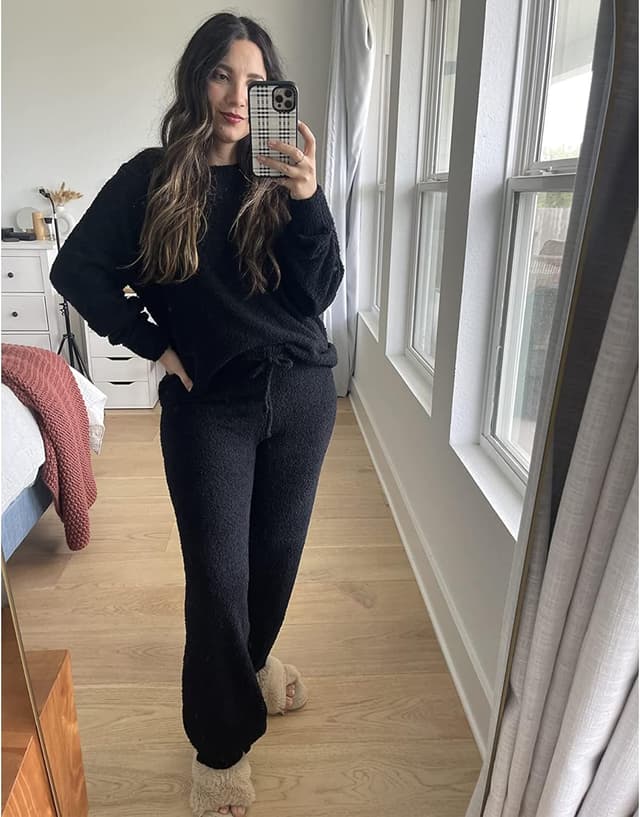 Thumbnail 5 de luvamia Women's Casual Pajama Set Fuzzy Fleece Loungewear