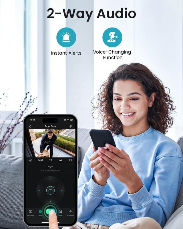 Thumbnail 5 de DEKCO 2K Outdoor Security Camera with Auto-Tracking