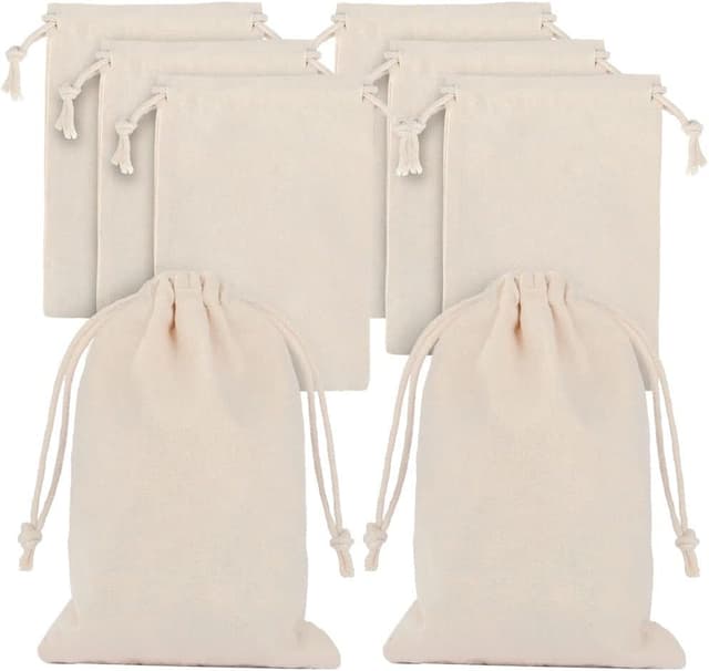 Imagen de Aucuu 25pcs Sac en coton réutilisable 10x15cm en OfertitasTOP