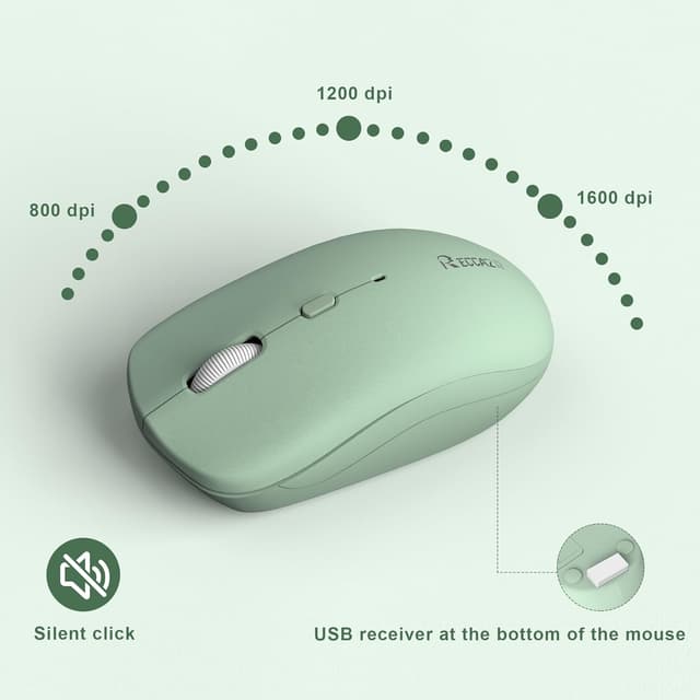 Thumbnail 5 de Wireless Keyboard and Mouse Combo 1600 DPI