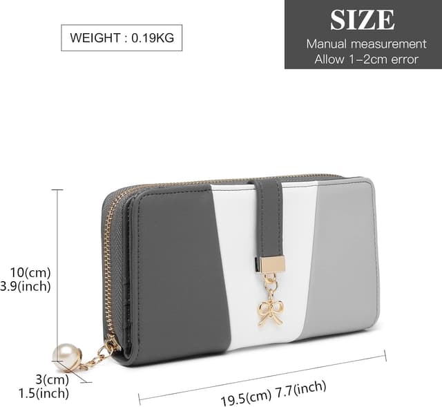 Thumbnail 4 de Miss Lulu Cartera con cremallera 19,5 cm 👜