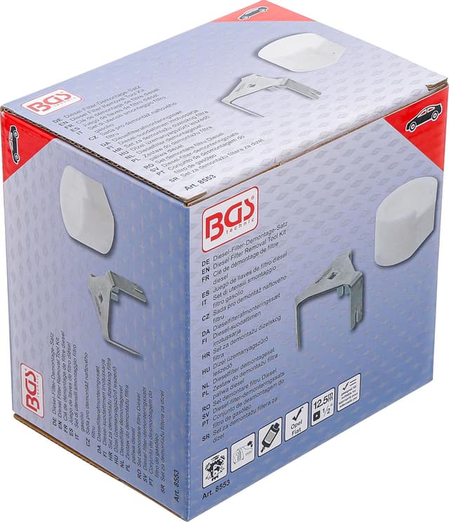 Detalle 2 de BGS 8553 set utensili per smontaggio filtro gasolio per Opel e Fiat
