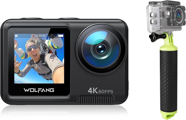 Imagen de WOLFANG GA420 4K60FPS Action Cam Schwimmender Griff Set en OfertitasTOP