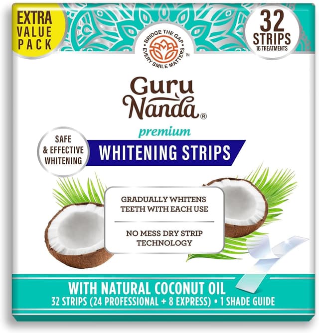 Imagen de GuruNanda Teeth Whitening Strips 16-pack 🦷 en OfertitasTOP