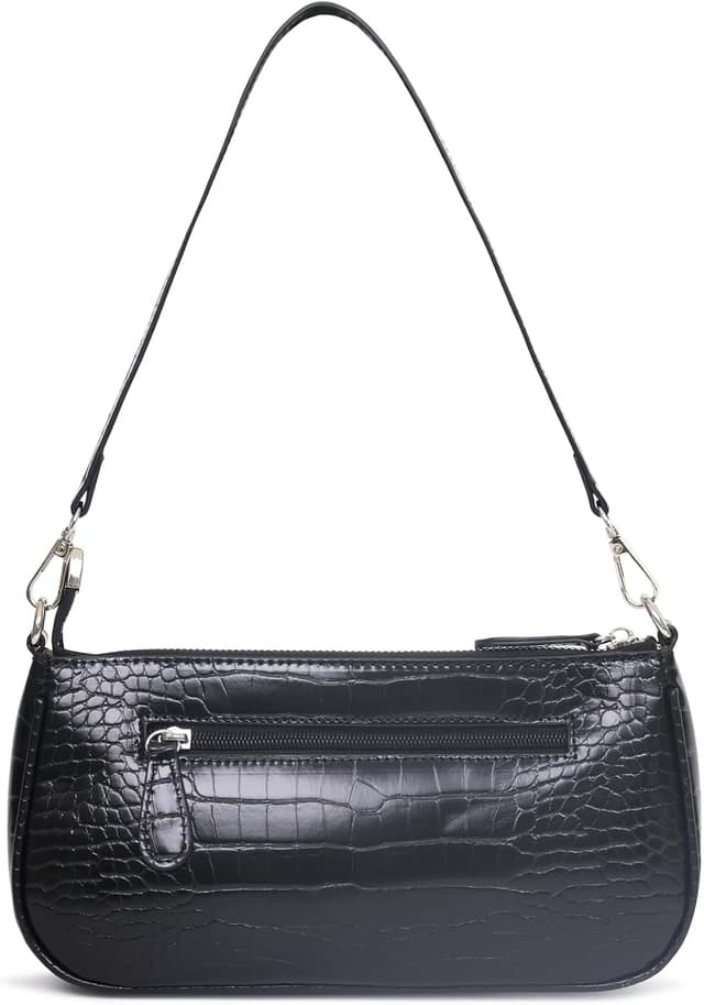 Detalle 1 de Retro clutch tote bag L, PU croc pattern