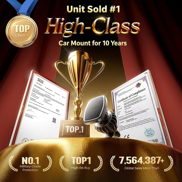 Thumbnail 1 de LISEN Magnetic Phone Holder for Car 6 magnets