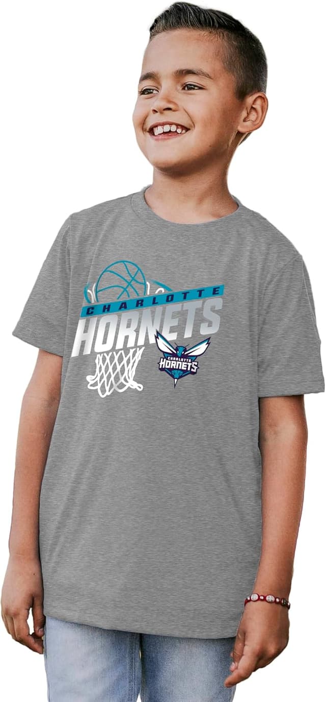 Detalle de Blue 84 Youth Tri-Blend NBA T-Shirt (Memphis Grizzlies) – Hoop Team Color