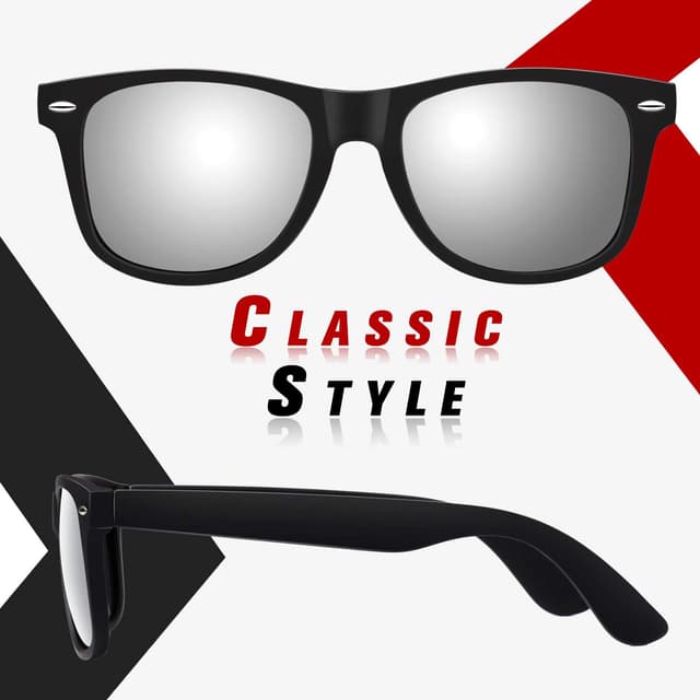 Detalle de Sunier Lunettes de soleil polarisées Polarisées rétro Polarisées anti-UV UV400 (homme/femme) pour conduite et sorties