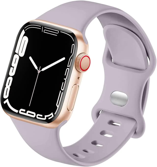 Detalle de HdanMole Sport Strap silicone replacement for Apple Watch (compatible 38–46mm and Series 1–11/SE)