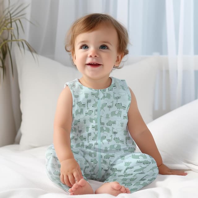 Detalle 2 de WYTbaby Sacco Nanna con Piedini 1.0 Tog in 100% Cotone morbido