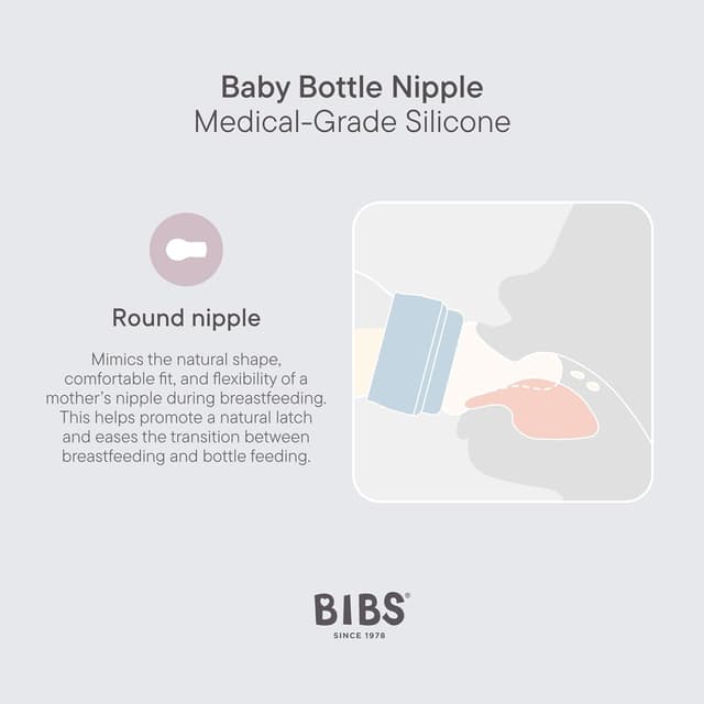 Thumbnail 3 de BIBS Baby Bottle 150 ml slow‑flow nipple pack
