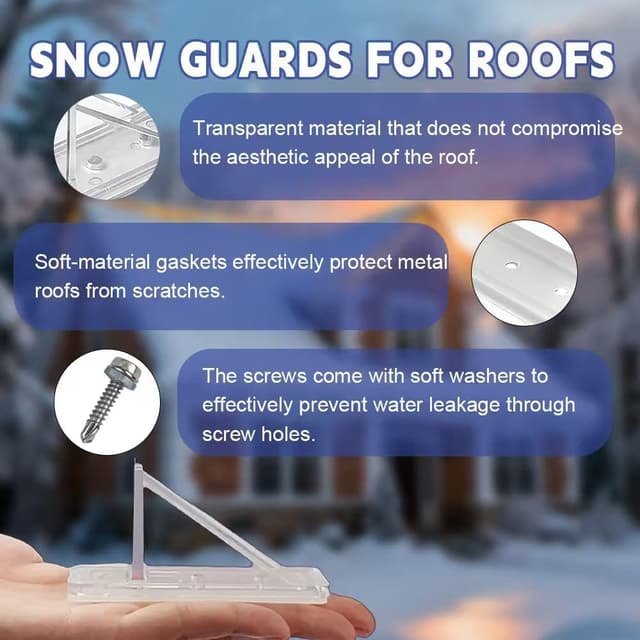 Thumbnail 5 de ApxRoufin 25 Pack Snow Guards for Metal Roofs