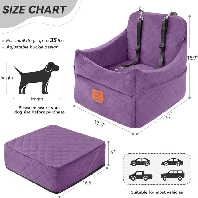 Detalle de GL GLENSLAVE dog booster seat for up to 35lbs