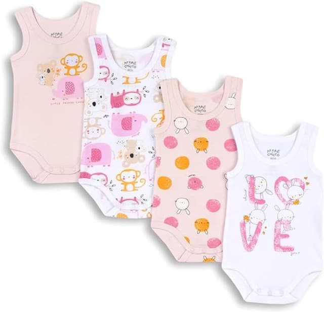 Thumbnail 6 de Chicco Body Bébé Fille 0-3 mois, 4 bodies