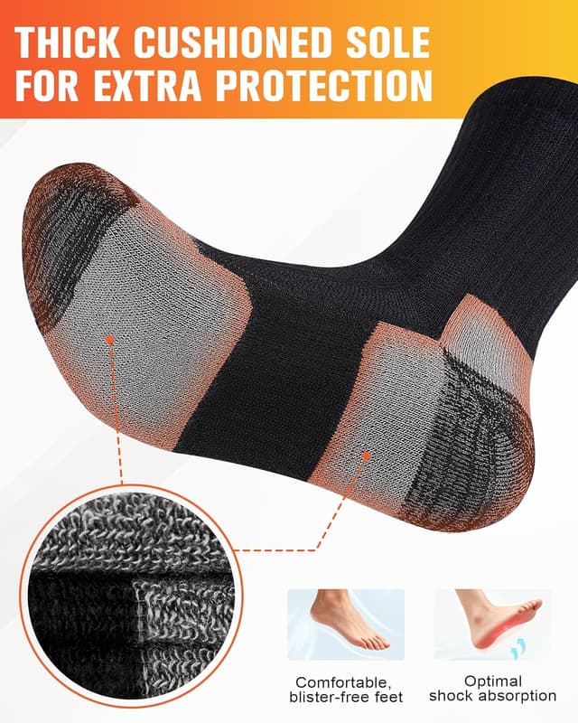 Thumbnail 5 de SockWaddles Merino Wool Hiking Socks 3 Pairs