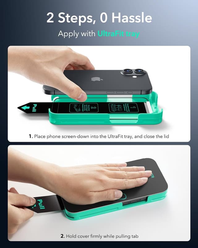 Thumbnail 2 de ESR Armorite 9H+ Glass iPhone 17/16 Pro