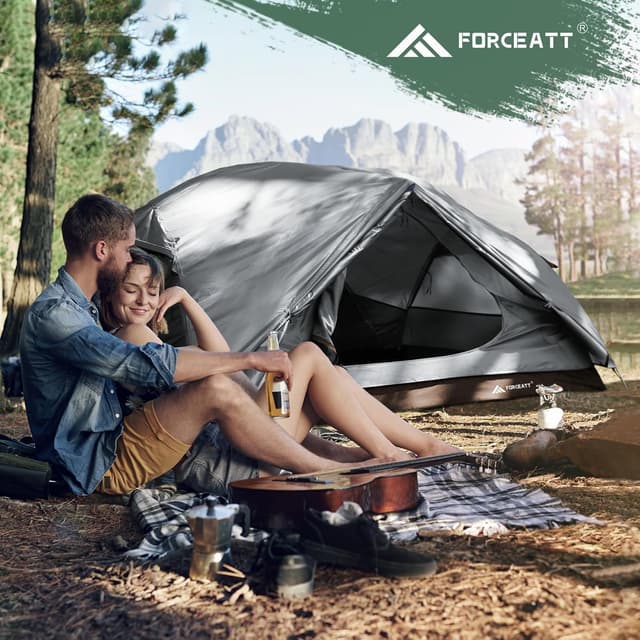 Detalle 2 de Forceatt Camping Tent for 2–3 People (PU3000mm waterproof, 5.5lb / 2.5kg, quick set-up)