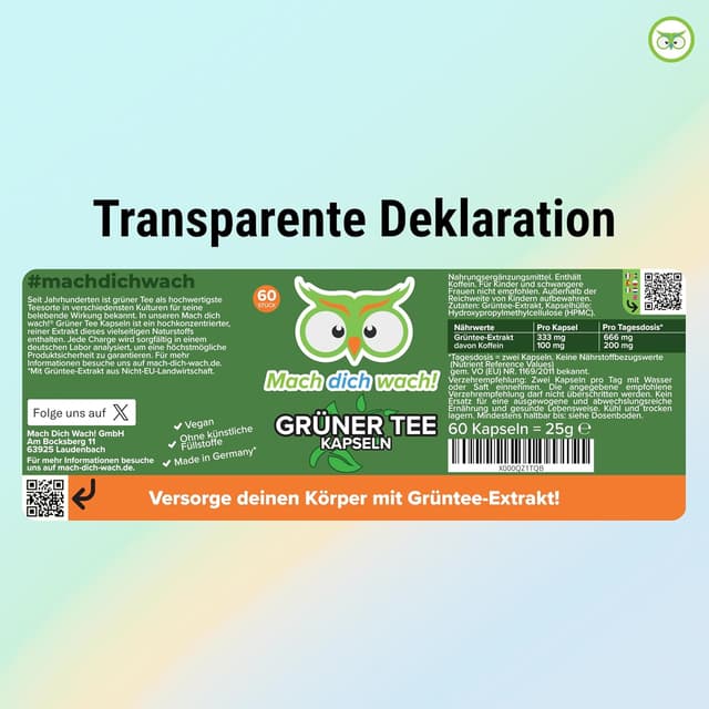 Thumbnail 5 de Grüner Tee Kapseln 100 mg 💊