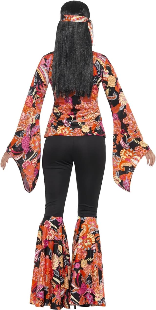 Detalle de Smiffys Willow Damen Hippie Kostüm Bust 37–38.5"