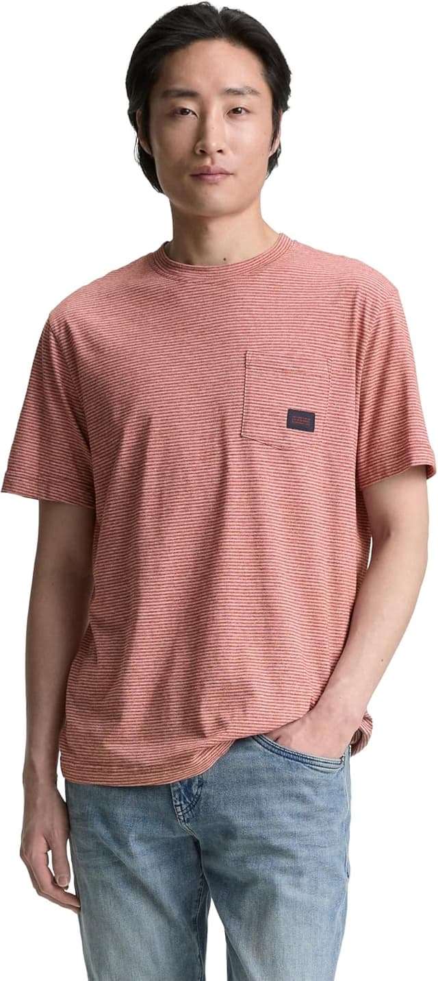 Detalle de TOM TAILOR 1046803 T-Shirt da uomo a maniche corte: comoda tutti i giorni