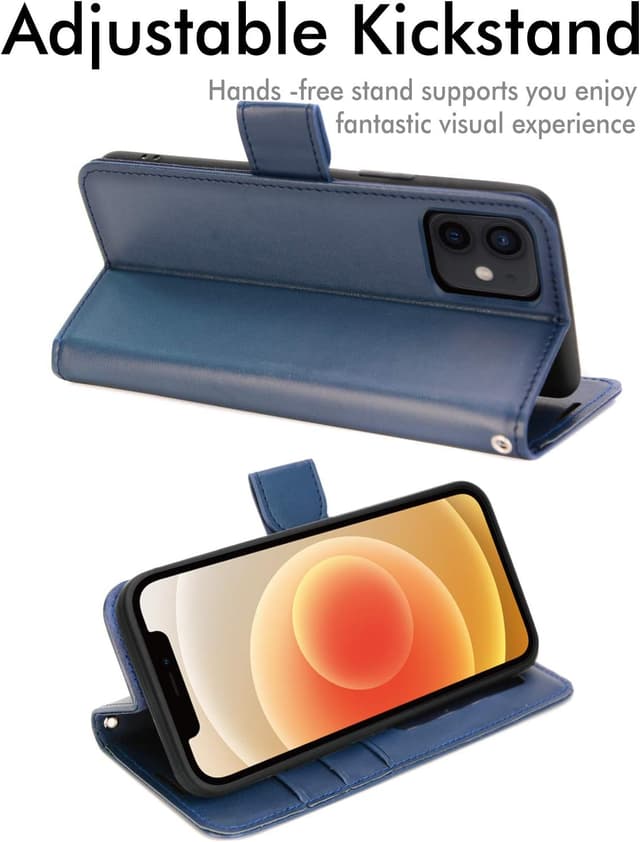 Detalle 2 de TECHGEAR iPhone 12 leather wallet case