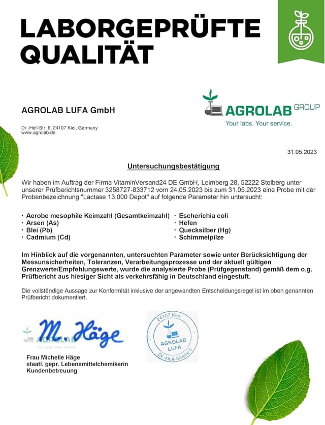 Thumbnail 6 de vit4ever Laktase 13.000 Depot – 365 Tabletten mit Sepismart® Slow Release (vegan)