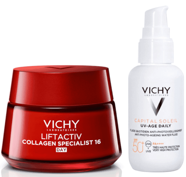 Detalle de Vichy Liftactiv Collagen Specialist 50 ml + UV-AGE SPF50+ 40 ml