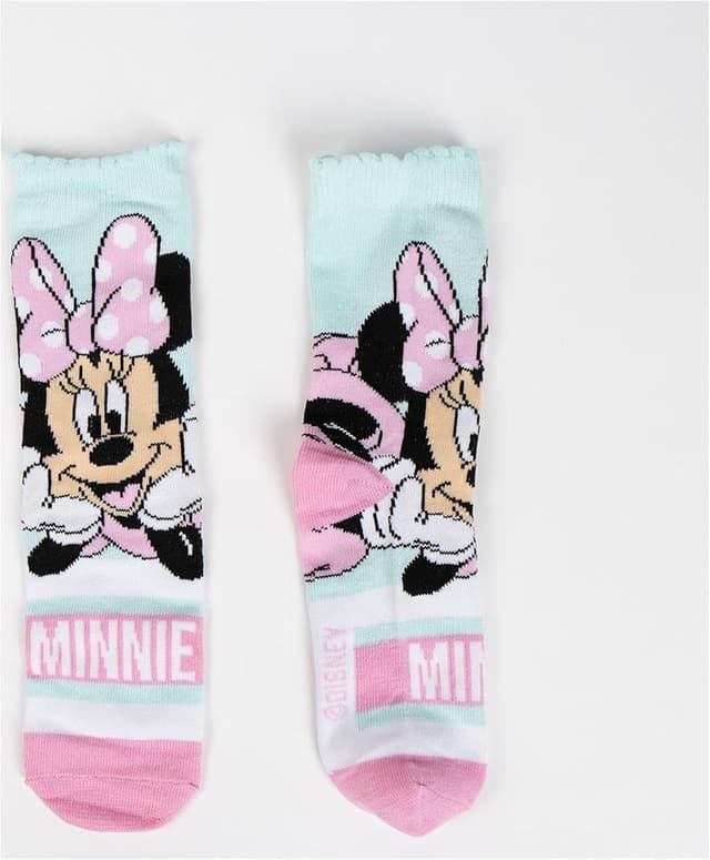 Detalle de Calzini Minnie CERDÁ LIFE’S LITTLE MOMENTS, confezione da 4 paia unisex per bambini e ragazzi