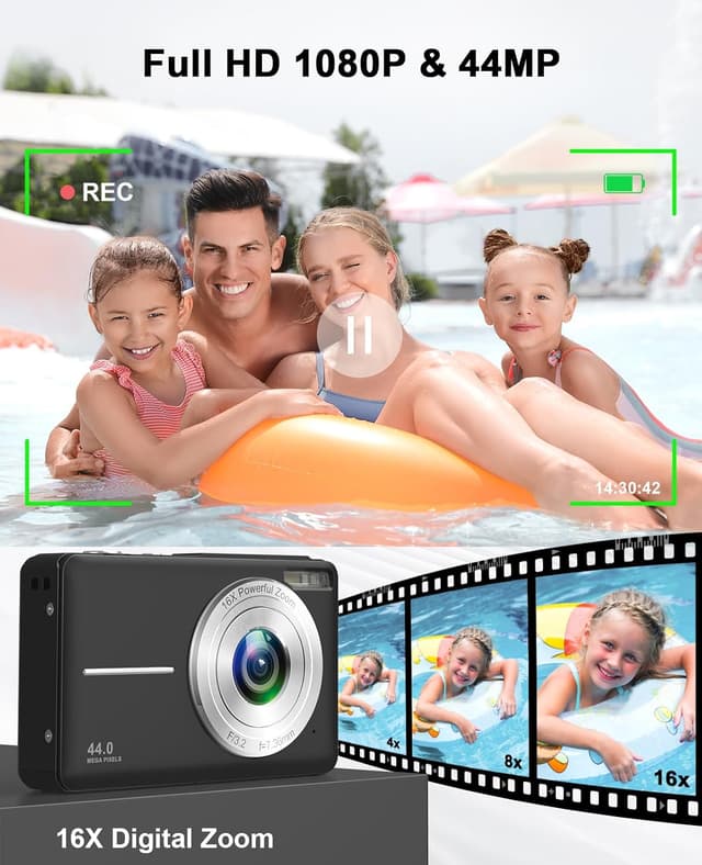 Detalle 2 de Cámara de fotos digital 1080P 44 MP